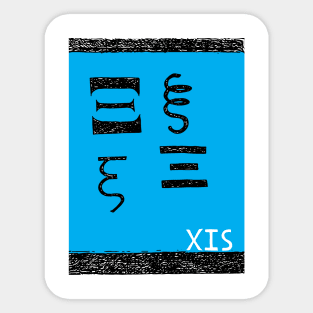X is for XI Sticker